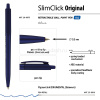 Ручка шариковая "SlimClick. Original" 0,5мм синяя, автомат, ассорти 20-0075 от магазина "Карандаш"