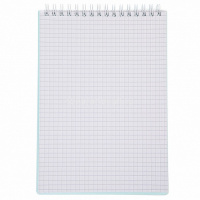 Блокнот А5 80л "Canvas. Бирюза" клетка, на спирали, пластиковая обложка 081527 от магазина "Карандаш"