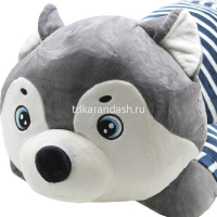 Картинка Игрушка-подушка "Собачка" 70см серая BZ2285 от магазина "Карандаш" Игрушка-подушка "Собачка" 70см серая BZ2285 от магазина "Карандаш"