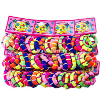 Резинка для волос 4,5см 7 шт. 7 флюоресцентных цветов Y6578-18 от магазина "Карандаш"