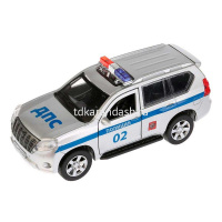 Машина "Toyota Land Cruiser Prado. Полиция" белая, инерционная, металл 12см (открывающиеся двери) от магазина "Карандаш"