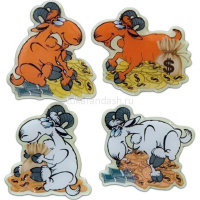 Магнит акриловый Овечка, 5,5см 4 видов Y1299-14/CH022260 от магазина "Карандаш"