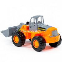 Трактор "Умелец-погрузчик" в сетке, пластик 24x11x11,5см 35400 от магазина "Карандаш"