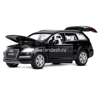 Машина "Audi Q7" черная, инерционная, металл 17,5см (свет, звук, откр.двери) JB1251292 от магазина "Карандаш"