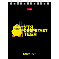 Блокнот А6 40л "УтяКря" клетка на гребне 6 дизайнов 40Б6В1гр/079618 от магазина "Карандаш"
