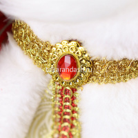 Дед Мороз 40см в красной шубе с пайетками (звук) Т-5552 от магазина "Карандаш"