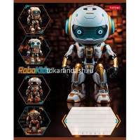 Тетрадь А5 18л клетка "Робо" на скобе 5 дизайнов 18Т5В1/084624 от магазина "Карандаш"