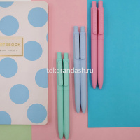 Ручка шариковая "SoftClick. Zefir" 0,7мм синяя, автомат, корпус ассорти 20-0105 от магазина "Карандаш"