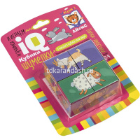 Умные кубики 4шт. "Шумелки. Лапки-хвостики" 978-5-8112-7571-7 от магазина "Карандаш"