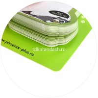 Клейкая закладка бумажная 64х62мм 60л "Енот" зеленая, фигурная 65169 от магазина "Карандаш"