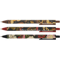 Ручка шариковая "Flora. Black night" 0,5мм синяя, автомат, корпус Soft Touch, 3 вида 20-0374/01 от магазина "Карандаш"