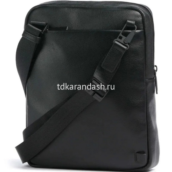 Сумка "Russel" 27х22х6см 1 отделение, черная, натуральная кожа CA1816W137/N от магазина "Карандаш"