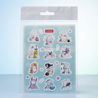 Наклейки "Приключения кота Пирожка" А6 11,5х15см 4 листа в пакете с европодвесом 4Н6н/090187 от магазина "Карандаш"