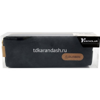 Пенал "Fashion" 21х7х6см, квадратный, 1 отделение, замша, с ручкой, серый BD5467 от магазина "Карандаш"