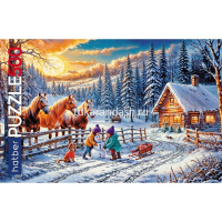 Пазлы 500 эл. "Premium. Зимние забавы" 48х33см 500ПЗ2_35217/093269 от магазина "Карандаш"