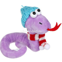 Змея в шарфе 24см на веревке, полиэстер, 4 цвета 394-529 от магазина "Карандаш"