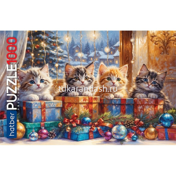 Пазлы 1000 эл. "Premium. Котята с подарками" 68х48см 1000ПЗ2_35212/093241 от магазина "Карандаш"