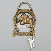 Ключница "Подкова" 20x11x1см металл "антик" AL-80-306-ANT от магазина "Карандаш"