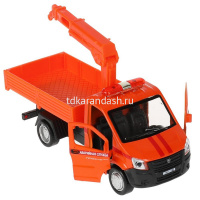 Газель "Аварийная служба" оранжевая, инерционная, металл 13см (открывающиеся двери) NEXTBOARD-15EM-Y от магазина "Карандаш"