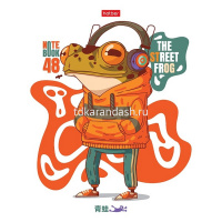 Тетрадь А5 48л клетка "Жабёныш" на скобе 5 дизайнов 48Т5В1/089213 от магазина "Карандаш"