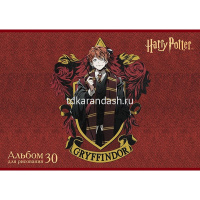 Альбом для рисования А4 30л "Гарри Поттер" на скобе 5 дизайнов 30А4В/074743 от магазина "Карандаш"