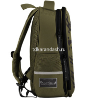 Рюкзак "Военный паттерн.Защитники неба" 30х38х20см, 1000гр, 2 отделения, 2 кармана, темно-зеленый от магазина "Карандаш"