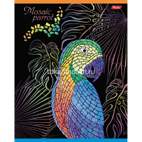 Тетрадь А5 48л клетка "Мозаика" на скобе 3D фольга 3D лак матовая ламинация 5 дизайнов 052544 от магазина "Карандаш"