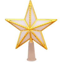 Верхушка на елку Звезда 15см, 10 диодов, пластик 2021-194 от магазина "Карандаш"