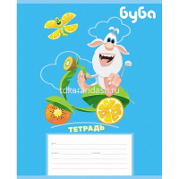 Тетрадь А5 12л косая линия "Буба" на скобе 5 дизайнов 082439 от магазина "Карандаш"