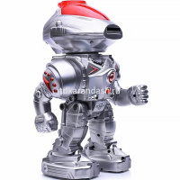 Робот р/у "Робин" 19х13х30см пластик (свет, звук, движение, танцы, стреляет дисками) 9896 от магазина "Карандаш"