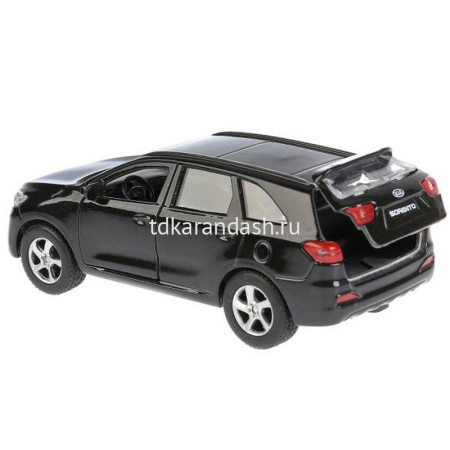Машина "Kia Sorento Prime" черная, инерционная, металл 12см (открывающиеся двери) SB-17-75-KS-N(BL)- от магазина "Карандаш"