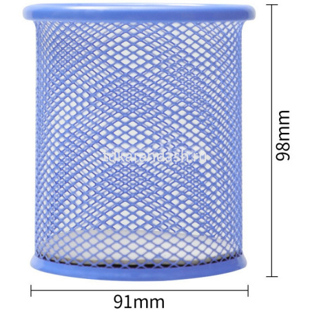 Подставка д/канц.принадлежностей d-91х98мм сетчатая металлическая, розовая Е9153 от магазина "Карандаш"