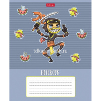 Тетрадь А5 24л линия "Freaky friends" на скобе 5 дизайнов 24Т5В2 от магазина "Карандаш"