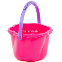 Ведро "Цветок" среднее 10х16х16см пластик, 4 цвета №4 94193 от магазина "Карандаш"