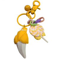 Брелок "Фрукты" размер ассорти, с колокольчиком, пластик, 4 вида SL2235 от магазина "Карандаш"