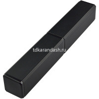 Футляр-туба для ручки прямоугольный, металл, черный 2-665/01 от магазина "Карандаш"