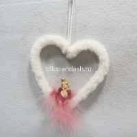 Украшение подвесное Ангел 15х15см металл/текстиль, 2 вида HG18-557 от магазина "Карандаш"