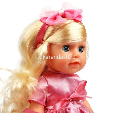 Кукла "Анечка" 25см с расческой и заколками, озвученная (100 фраз, песни, загадки, фразы) от магазина "Карандаш"