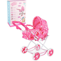 Коляска для куклы 64х39х58см лежачая/сидячая, металл (корзинка, люлька) IT107096 от магазина "Карандаш"