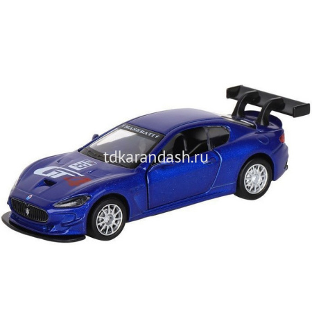 Машина "Maserati Gran Turismo" синяя инерционная, металл 17,5см (свет, звук, откр.двери) JB1200178 от магазина "Карандаш"