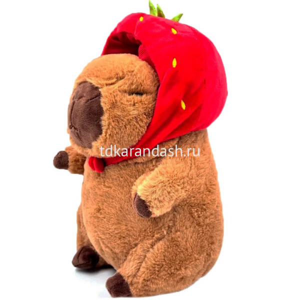 Капибара в шапке 32см XM24657 от магазина "Карандаш"