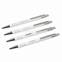 Ручка РШ "City" белый глянец/серебро, алюминий, отделка - хром 16BP4209-100 от магазина "Карандаш"