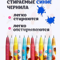 Ручка гелевая пиши-стирай "Мороженки" 0,5мм синяя, ассорти BK2389 от магазина "Карандаш"