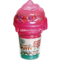 Слайм "Ice cream" 12х7,5см 180гр. с шариками, трехцветный XJ3168 от магазина "Карандаш"