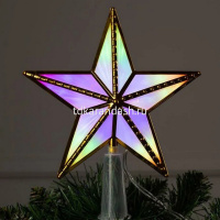 Верхушка на елку Звезда 15см, 10 диодов, пластик 2021-194 от магазина "Карандаш"