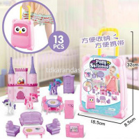 Набор мебели в чемодане с аксессуарами 22х18см B2017396/JX-793BM от магазина "Карандаш"