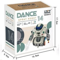 Робот Танцующий, водный 16см, пластик (свет, музыка, спрей) 2013730/6678-14 от магазина "Карандаш"