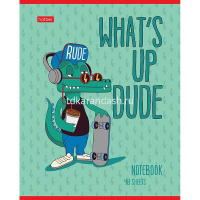 Тетрадь А5 48л клетка "Croco Boys" на скобе выборочный лак 5 дизайнов 075305 от магазина "Карандаш"