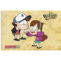 Альбом для рисования А4 30л "Гравити Фолз" на спирали, перфорация на отрыв, 5 дизайнов 068739 от магазина "Карандаш"