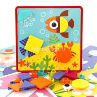 Развивающая игра "Логика" 12 картинок 30 х 30см, пластик, картон Y7567-18 от магазина "Карандаш"